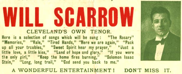 Billy Scarrow Cleveland Tenor 
