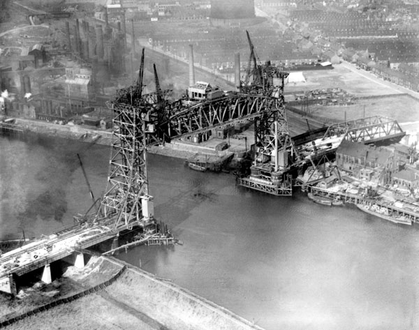 Newport Bridge Aerial View, Middlesbrough